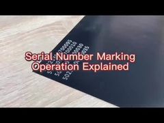Mark the serial number with a handheld laser marking machine